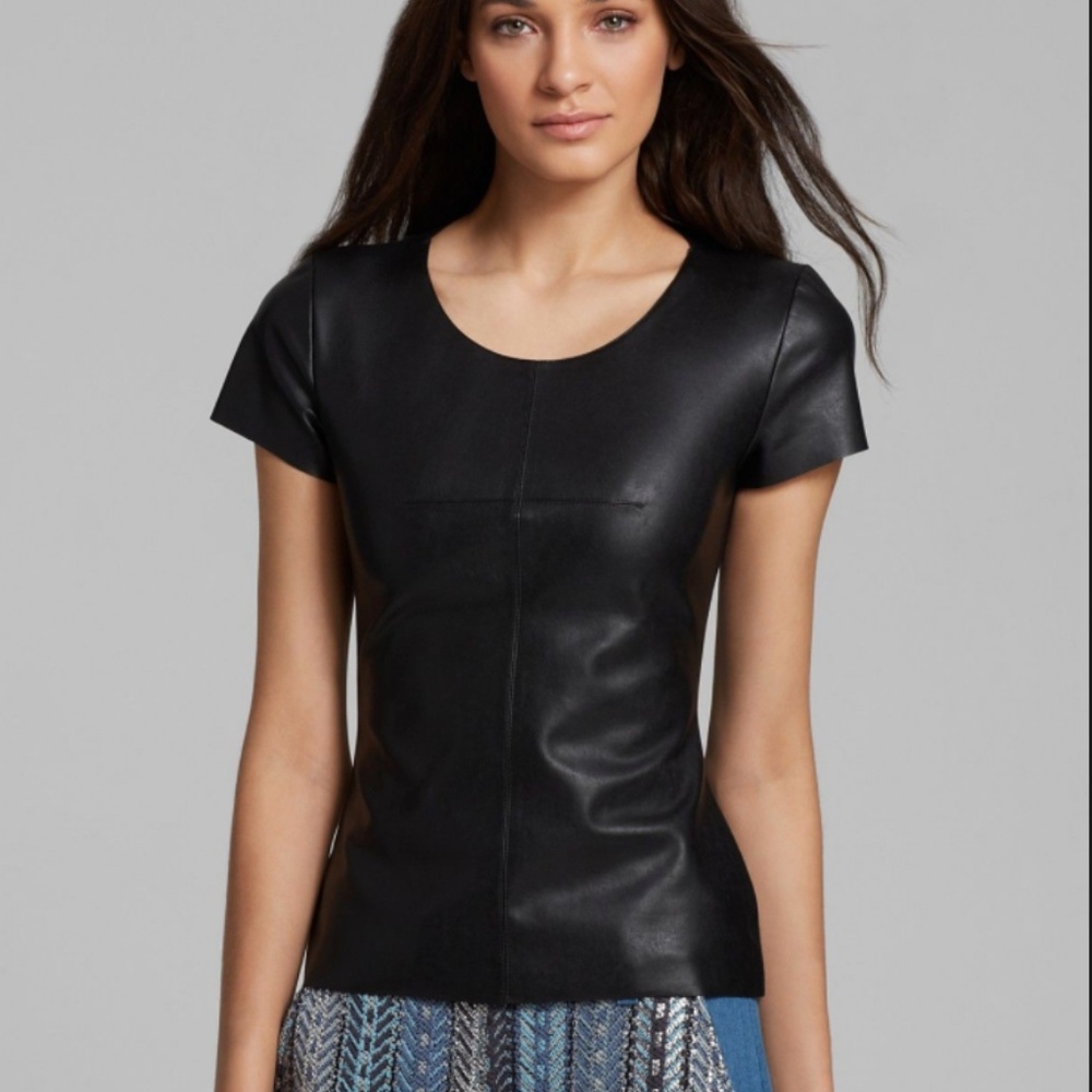 Bailey44 Faux leather tee shirt
